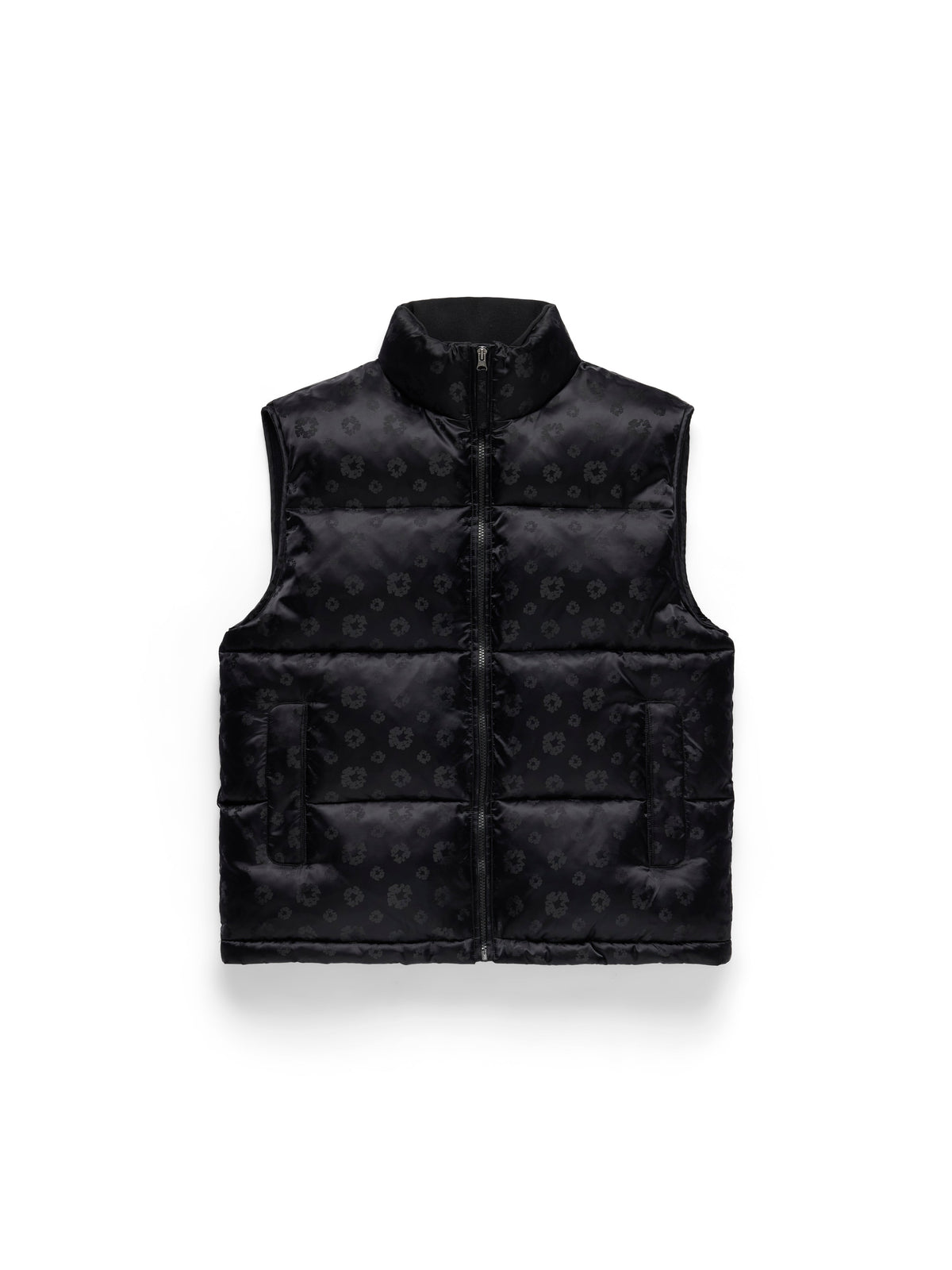 Denim Tears Jacquard Monogram Cotton Wreath Vest Black