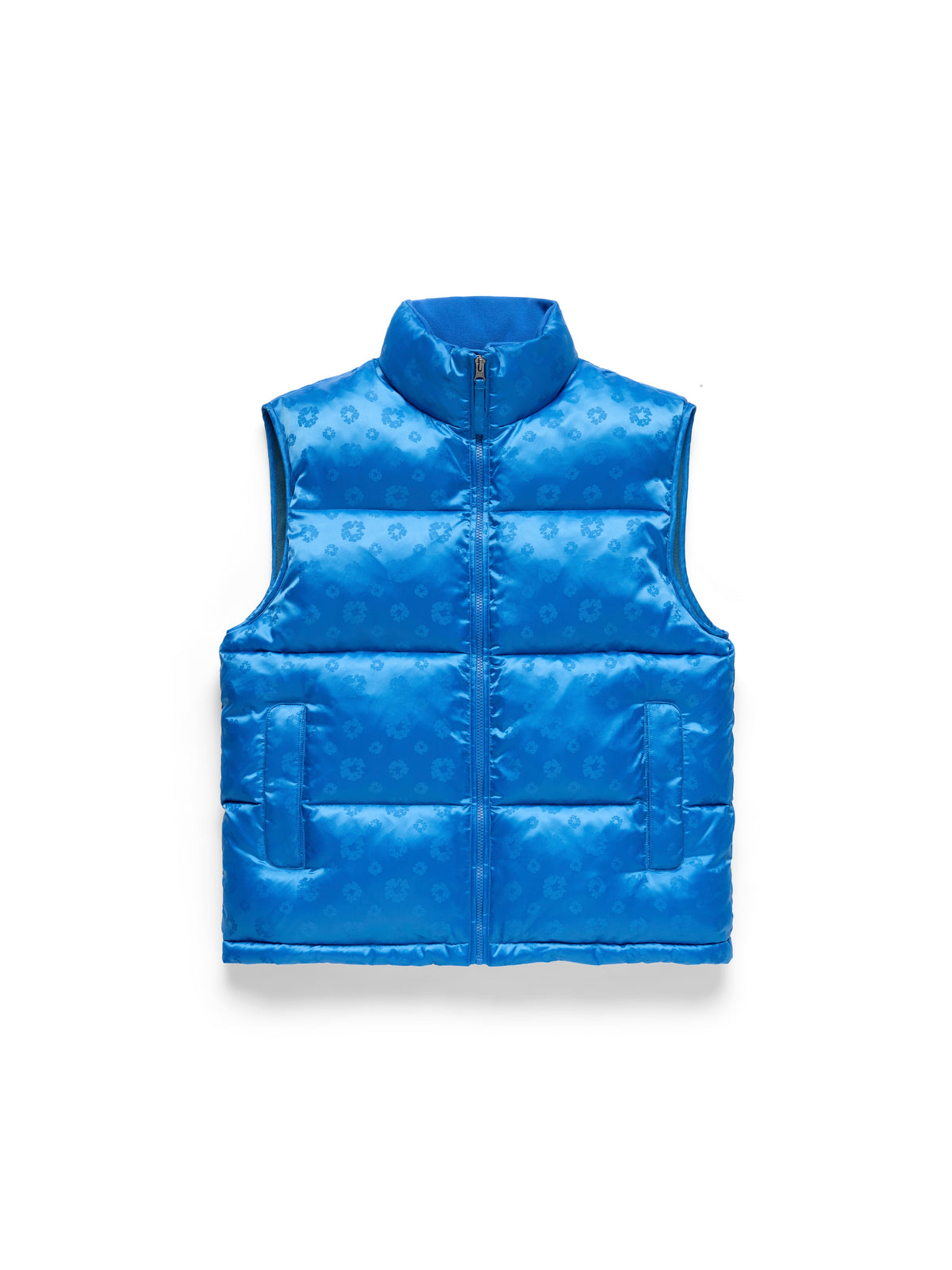 Denim Tears Jacquard Monogram Cotton Wreath Vest Blue