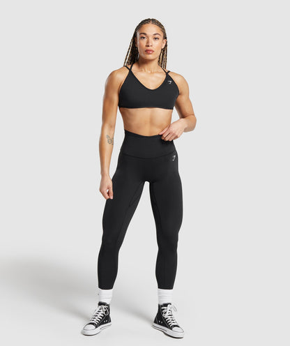 Women's Gymshark Back Gains Sports Bra Black