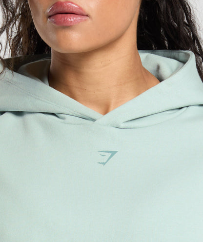 Women's Gymshark Back Gains Graphic Hoodie Morning Blue