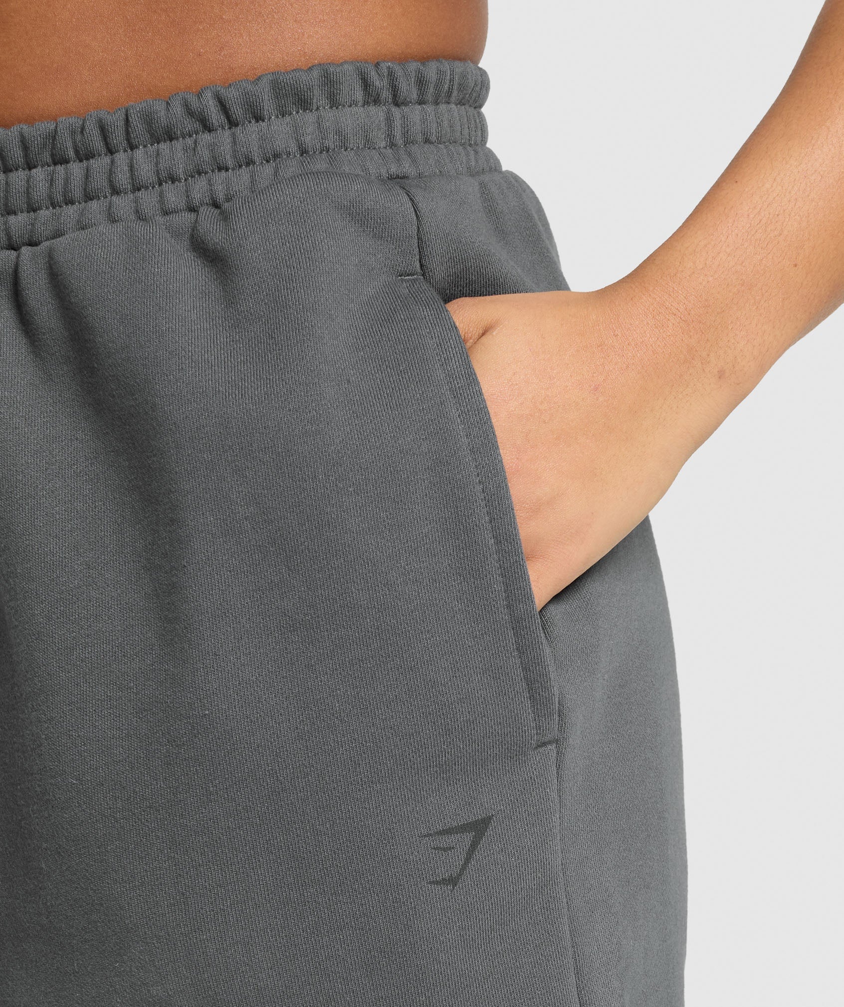 Women's Gymshark Back Gains Graphic Joggers Graphite Grey