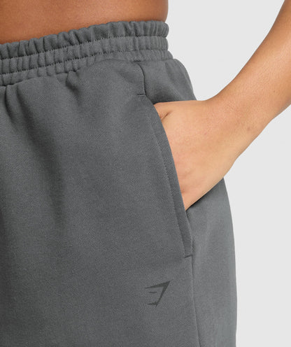 Women's Gymshark Back Gains Graphic Joggers Graphite Grey