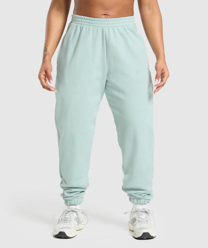 Women's Gymshark Back Gains Graphic Joggers Morning Blue