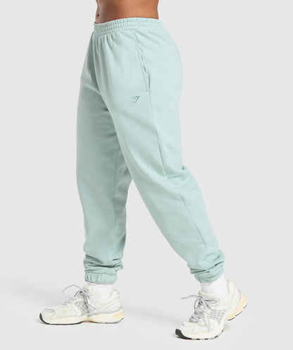 Women's Gymshark Back Gains Graphic Joggers Morning Blue