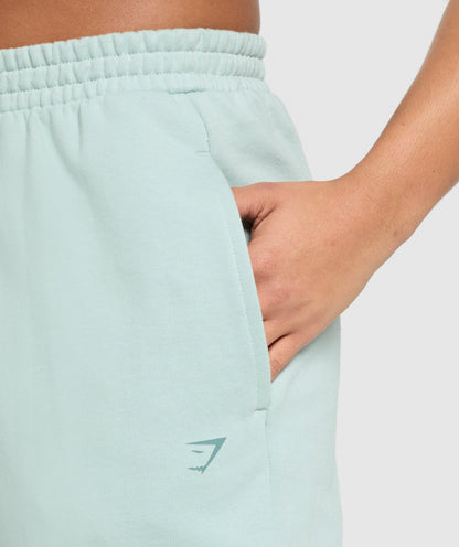 Women's Gymshark Back Gains Graphic Joggers Morning Blue