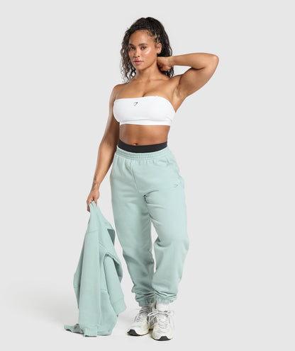 Women's Gymshark Back Gains Graphic Joggers Morning Blue