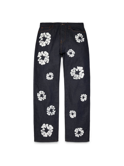 Denim Tears Baggy Cotton Wreath Denim Pant Selvedge
