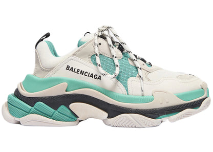Balencaiga Triple S White Grey Turquoise (Women'S)