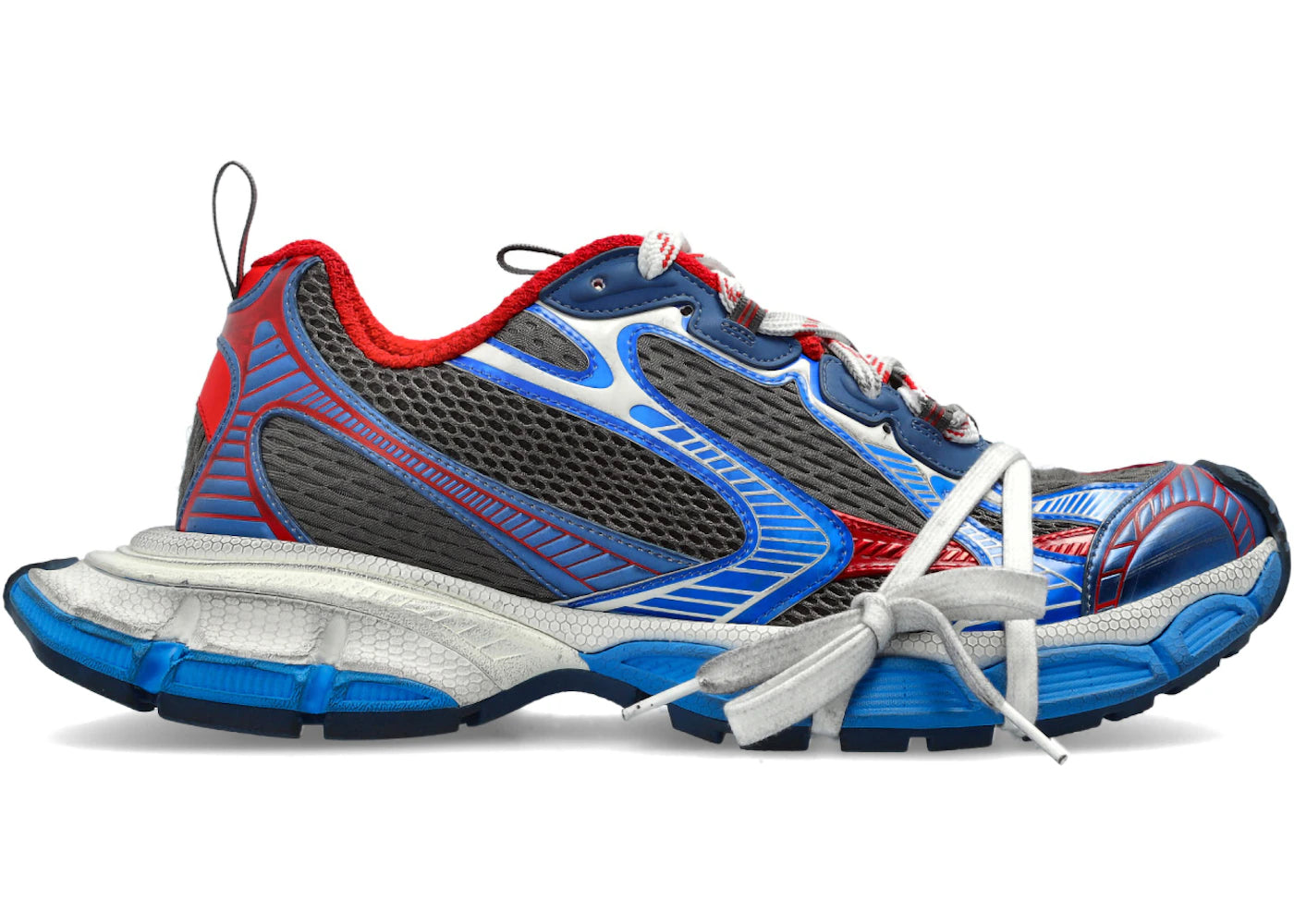 Balenciaga 3Xl Worn-Out Blue Red