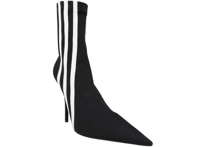 Balenciaga X Adidas Knife Booties Black White Womens