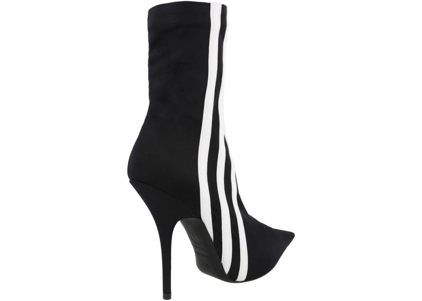 balenciaga x adidas knife booties black white (women's)