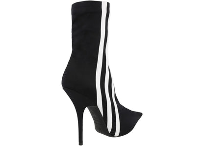 Balenciaga X Adidas Knife Booties Black White Womens