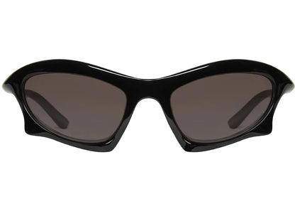balenciaga bat rectangle sunglasses black