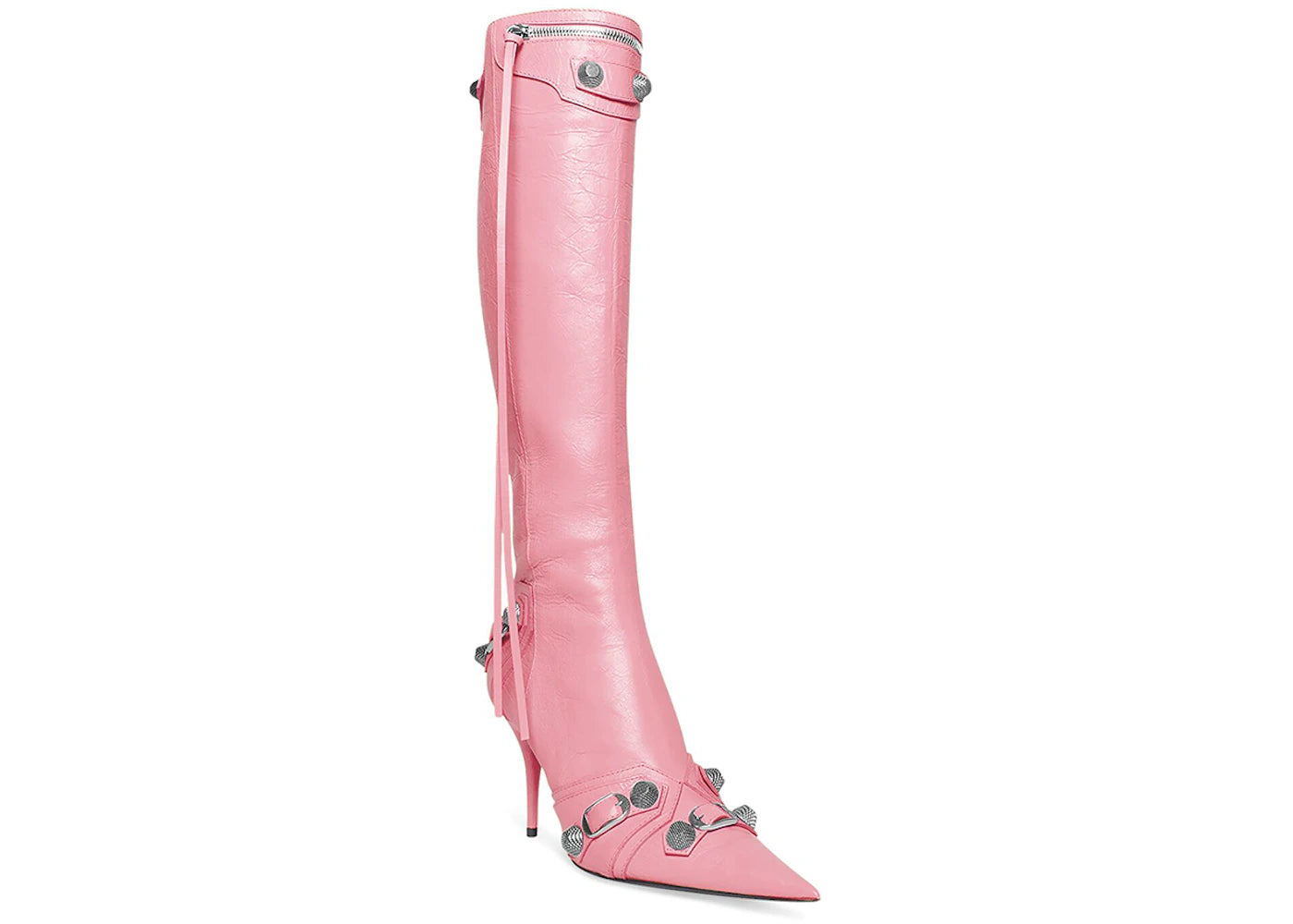 balenciaga cagole 90mm boot pink