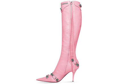 balenciaga cagole 90mm boot pink