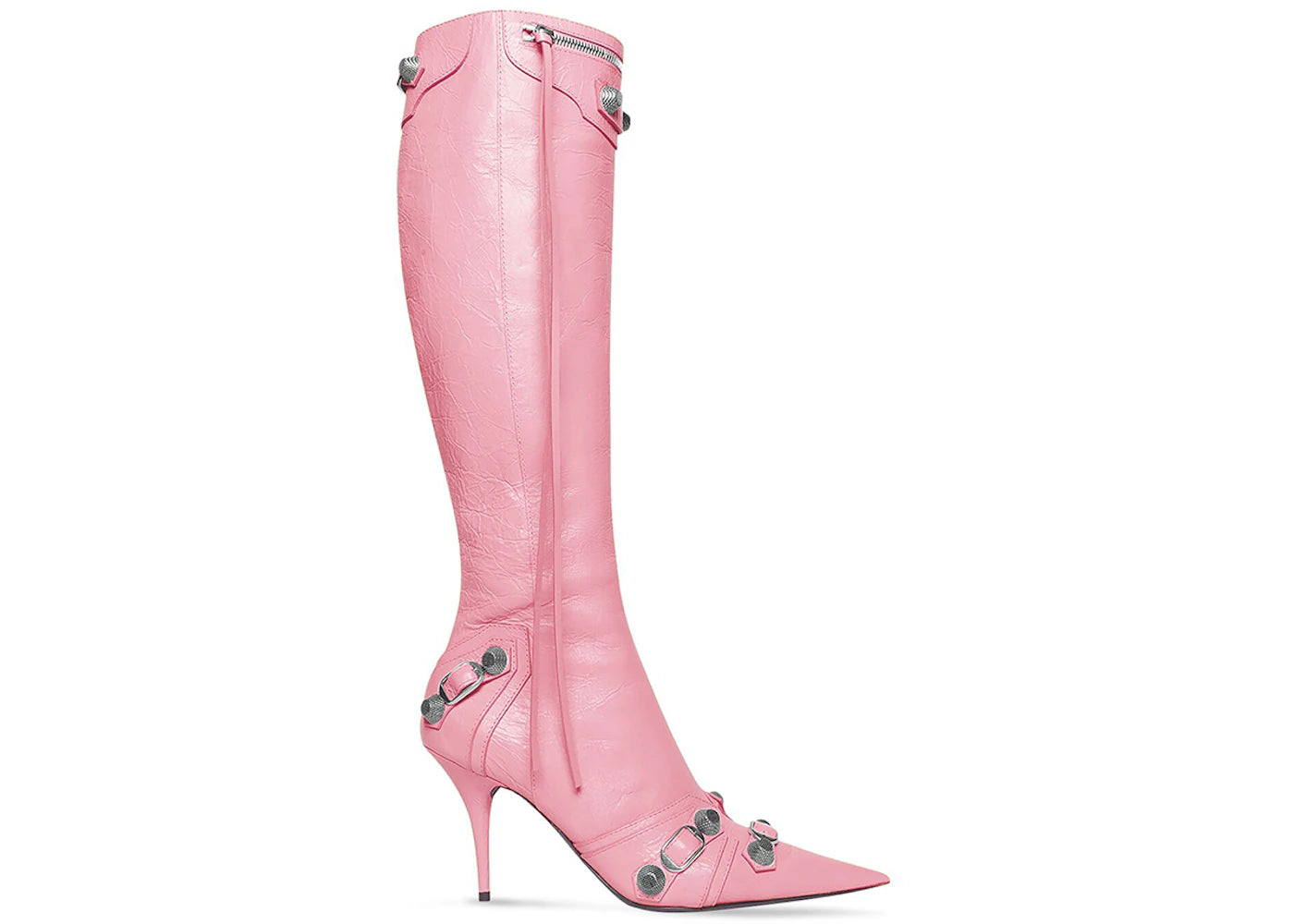balenciaga cagole 90mm boot pink