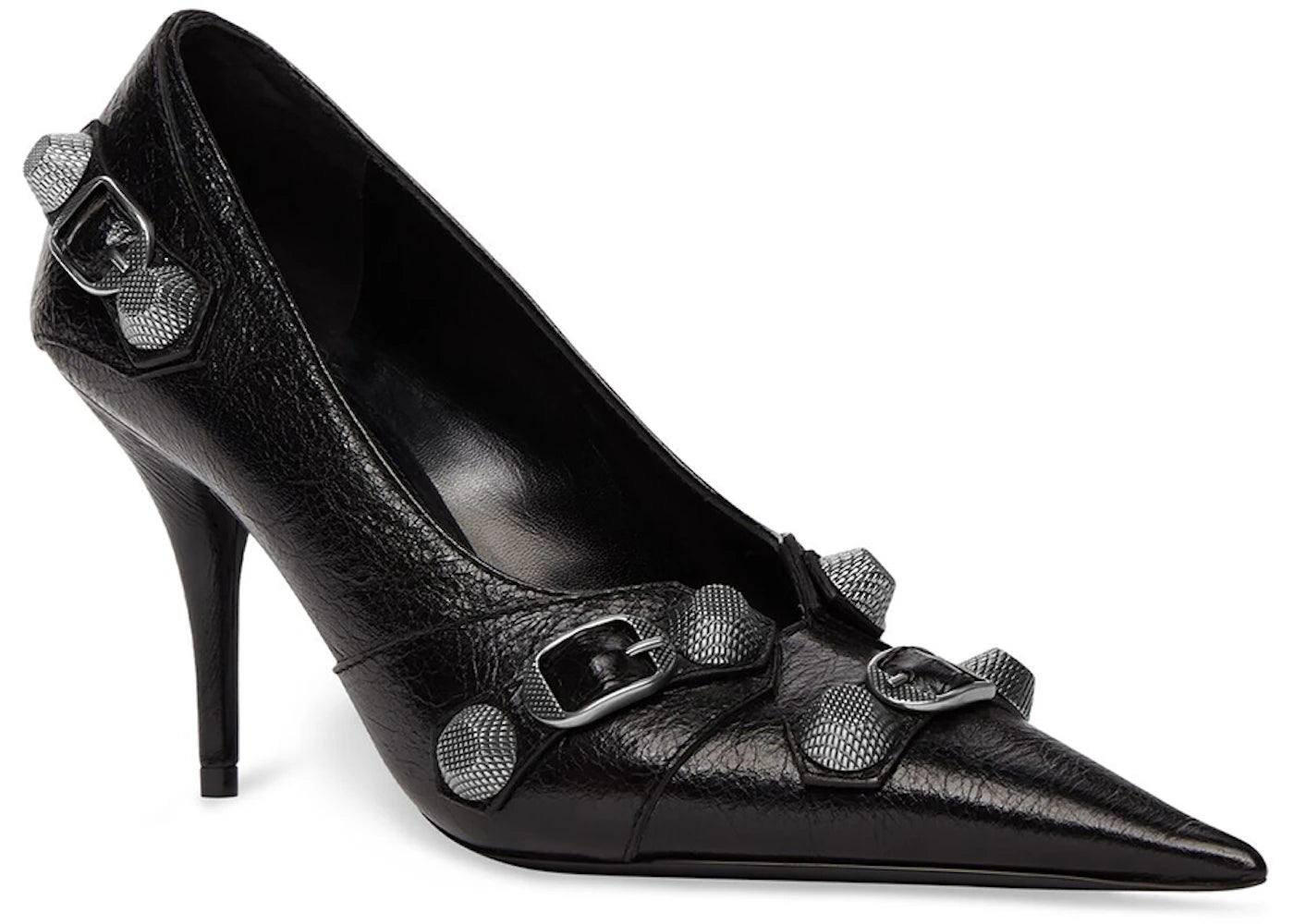 balenciaga cagole 90mm pump black