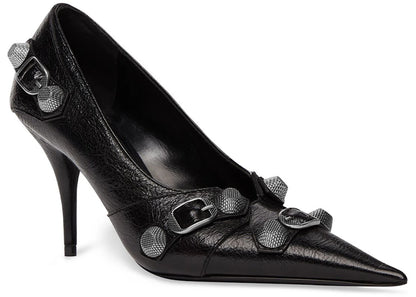 balenciaga cagole 90mm pump black