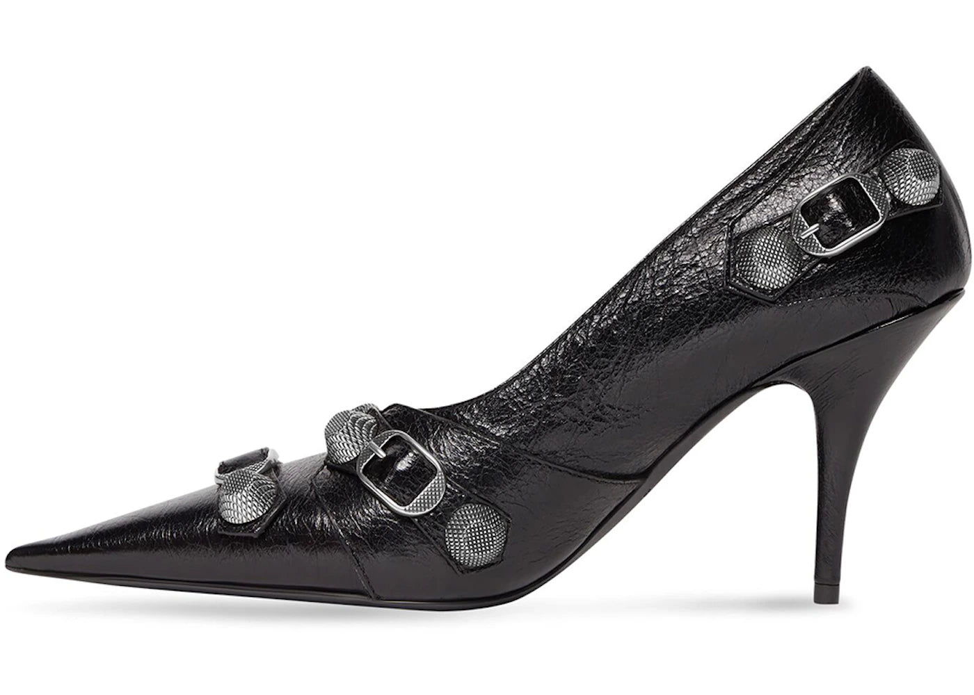 balenciaga cagole 90mm pump black