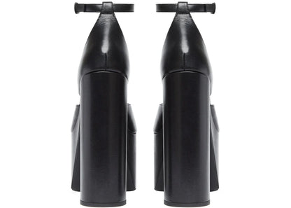 Balenciaga Camden 160Mm Sandals Black Leather Womens