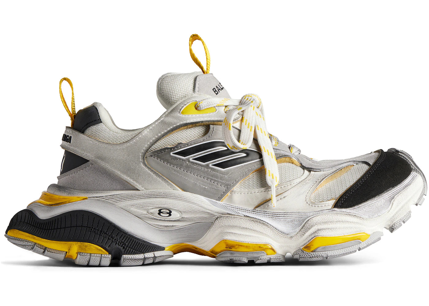 Balenciaga Cargo Sneaker Grey Black Yellow (Women'S)