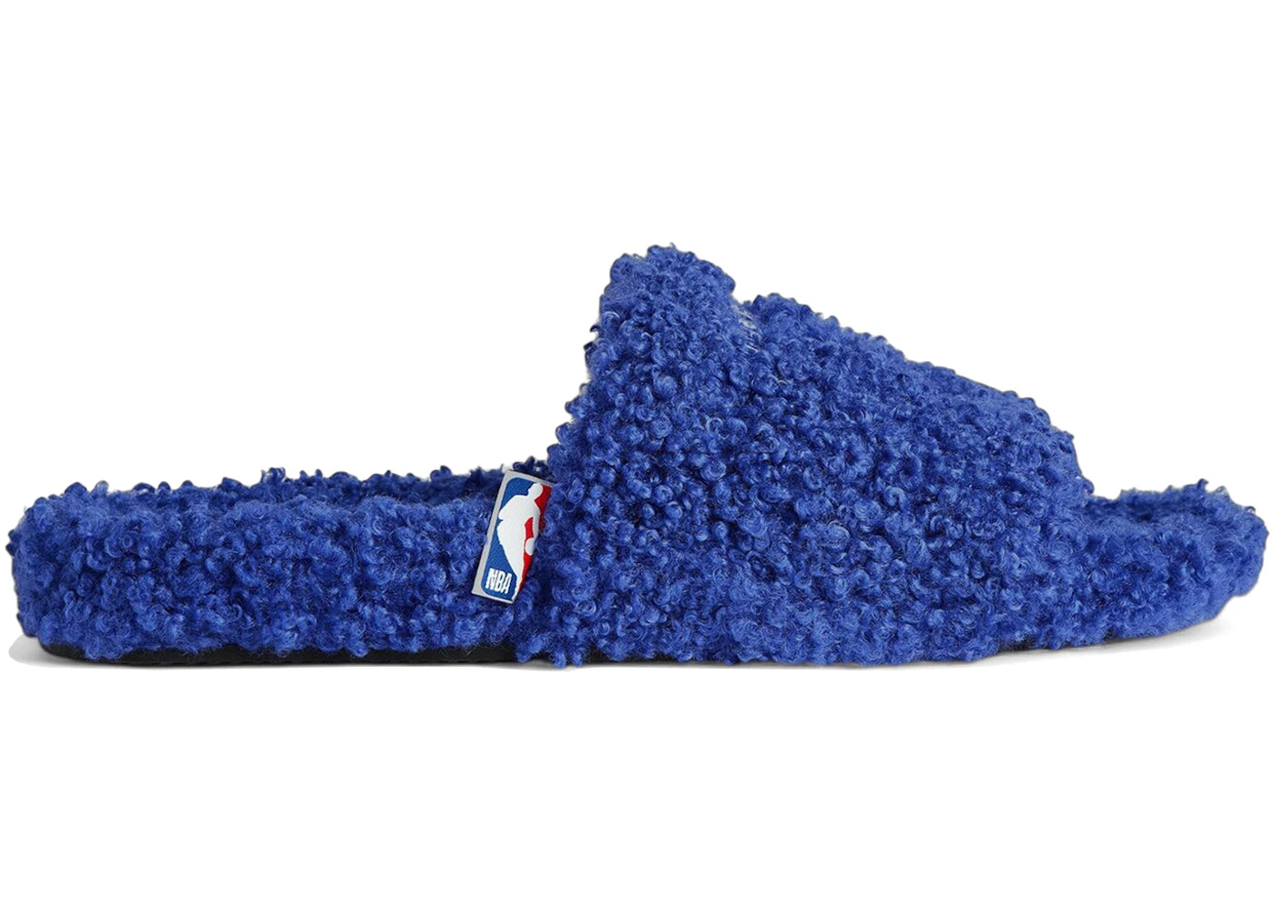 Balenciaga Furry Open Mule Nba Blue White