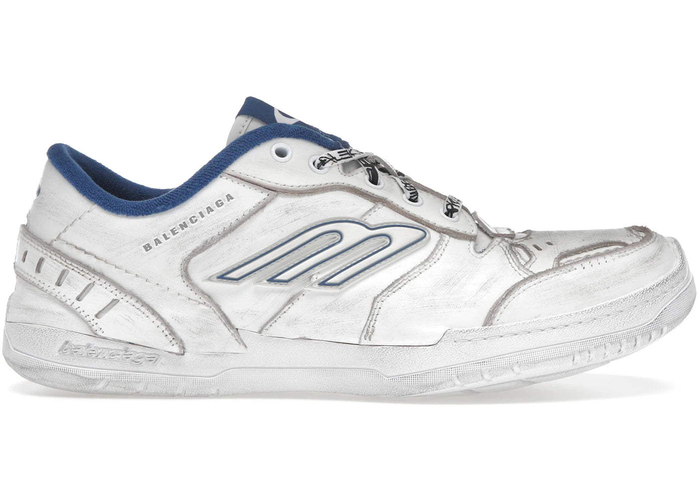 Balenciaga Hamptons Worn-Out White Dark Blue