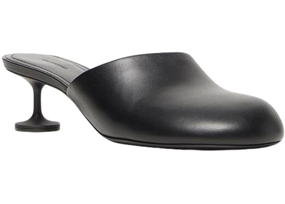 balenciaga lady 50mm mule blacker leather