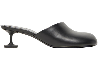 balenciaga lady 50mm mule blacker leather