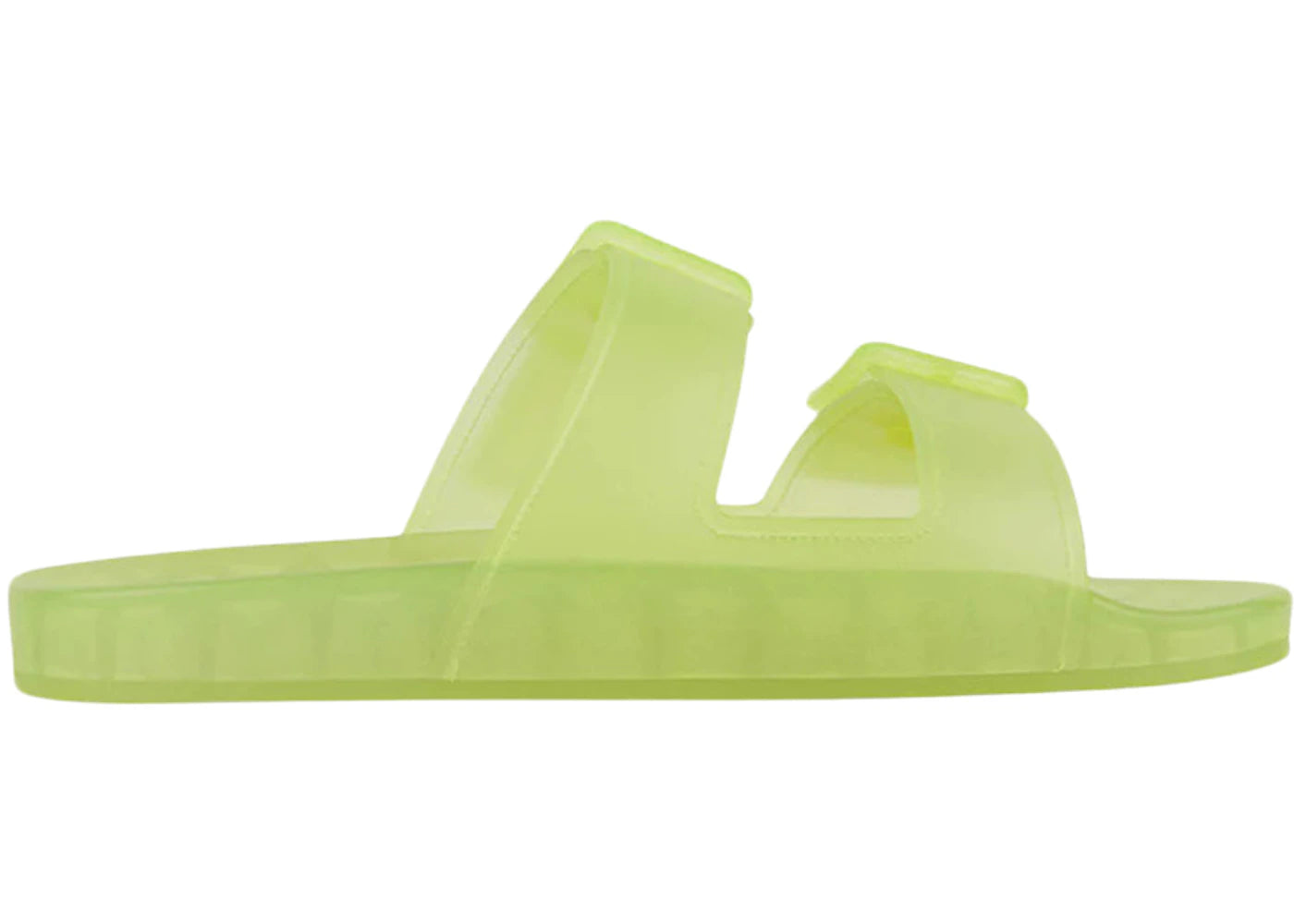 balenciaga mallorca sandal clear neon yellow (women's)