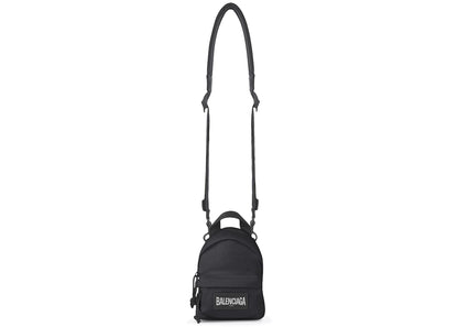 Balenciaga Oversized Crossbody Backpack Mini Black