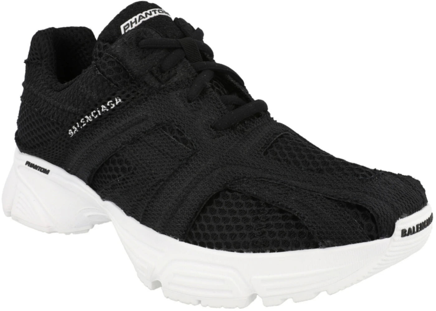 balenciaga phantom low-top black white (women's)