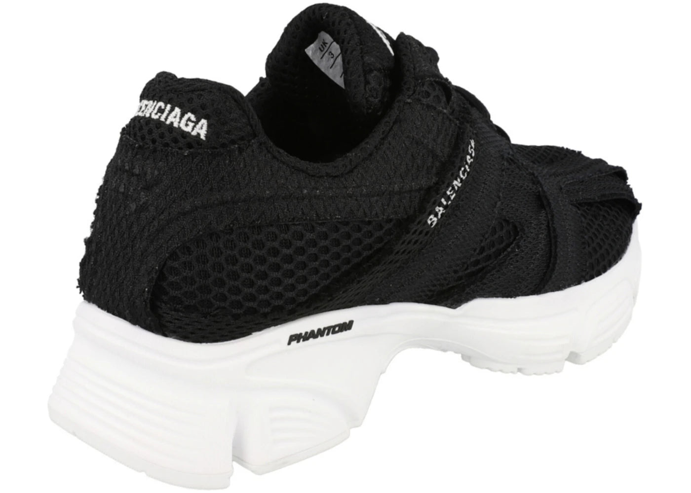 Balenciaga Phantom Low-Top Black White Womens