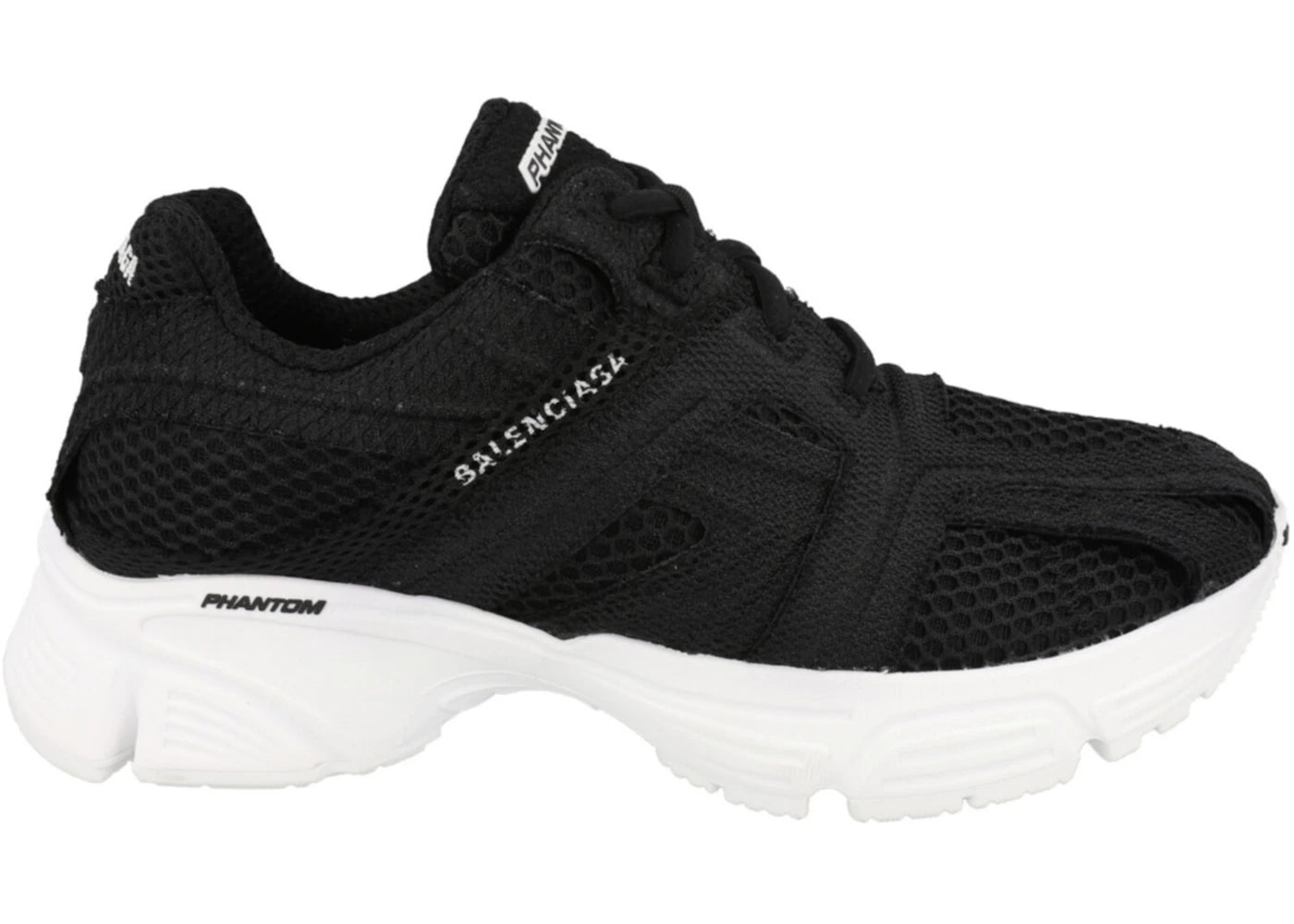 balenciaga phantom low-top black white (women's)