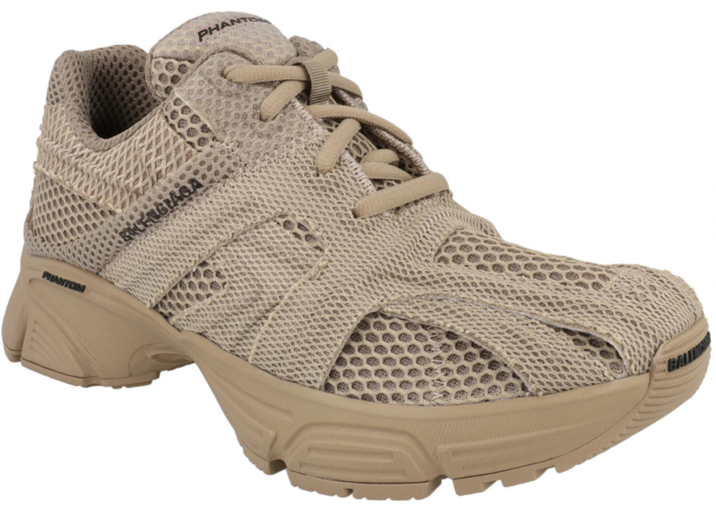 balenciaga phantom low-top dark beige (women's)