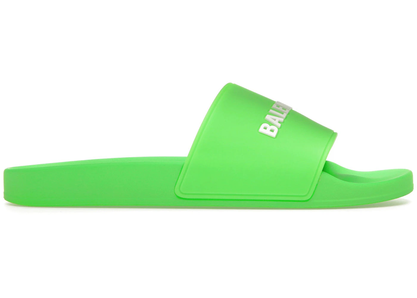 balenciaga pool slide green white