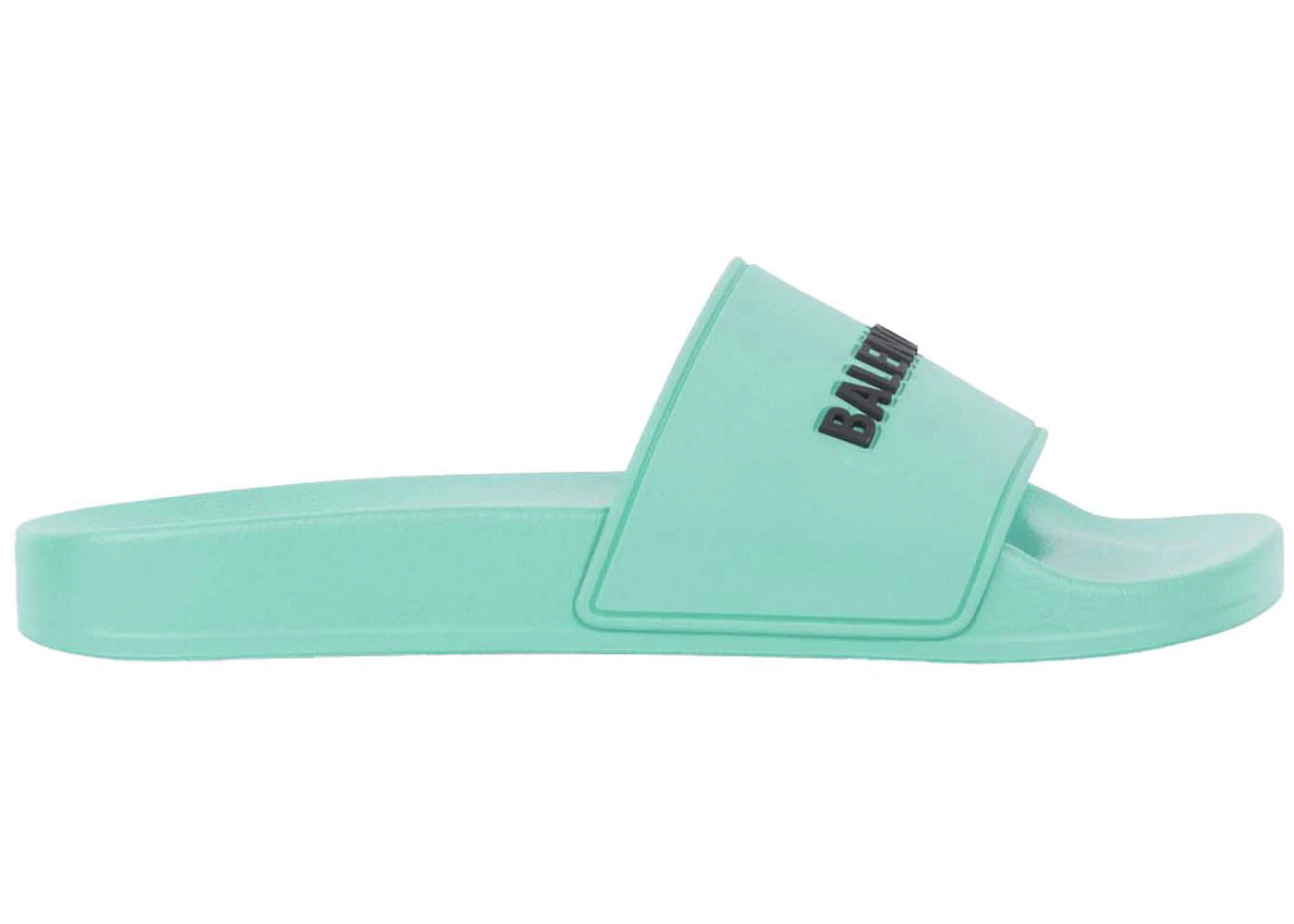 balenciaga pool slide light green