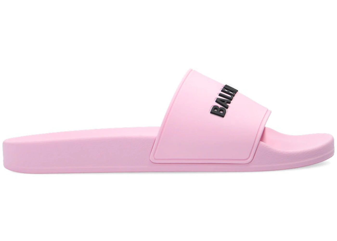 balenciaga pool slides pink black (women's)