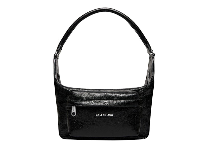 Balenciaga Raver Medium Bag With Handle Black – Kicks Machine
