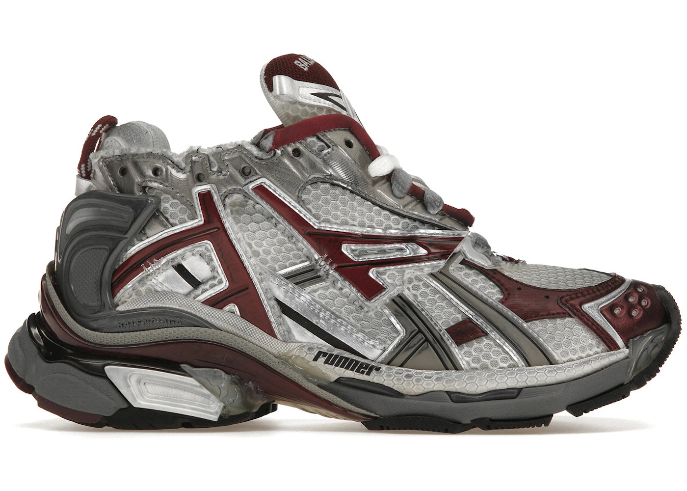 balenciaga runner burgundy (women's)