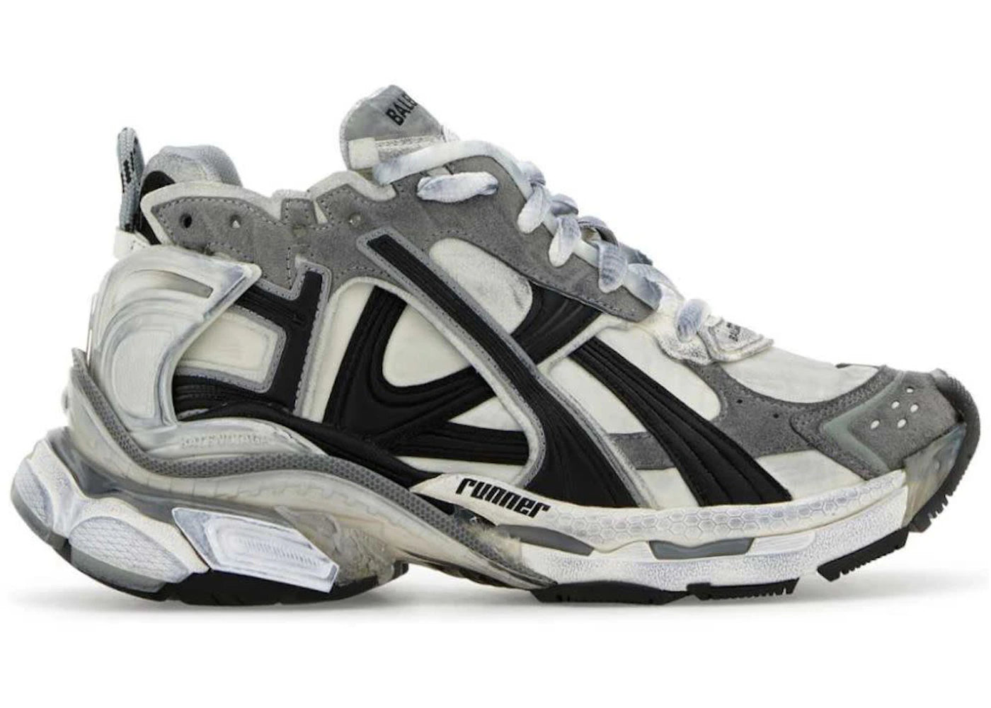 balenciaga runner grey white (women's)