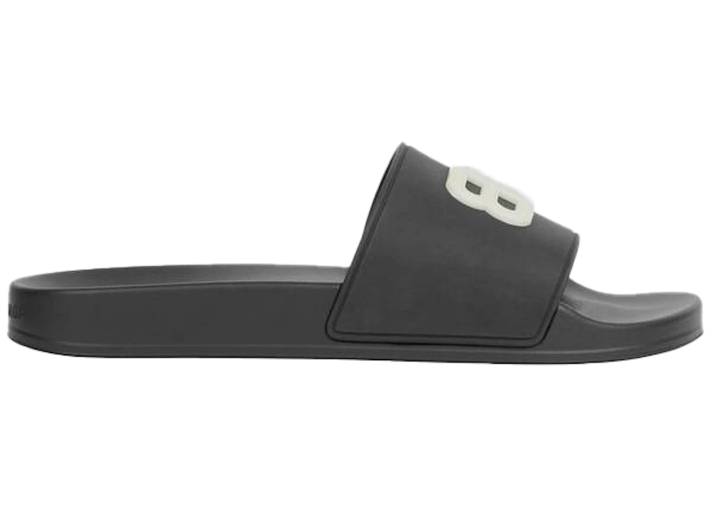 balenciaga slides black glow