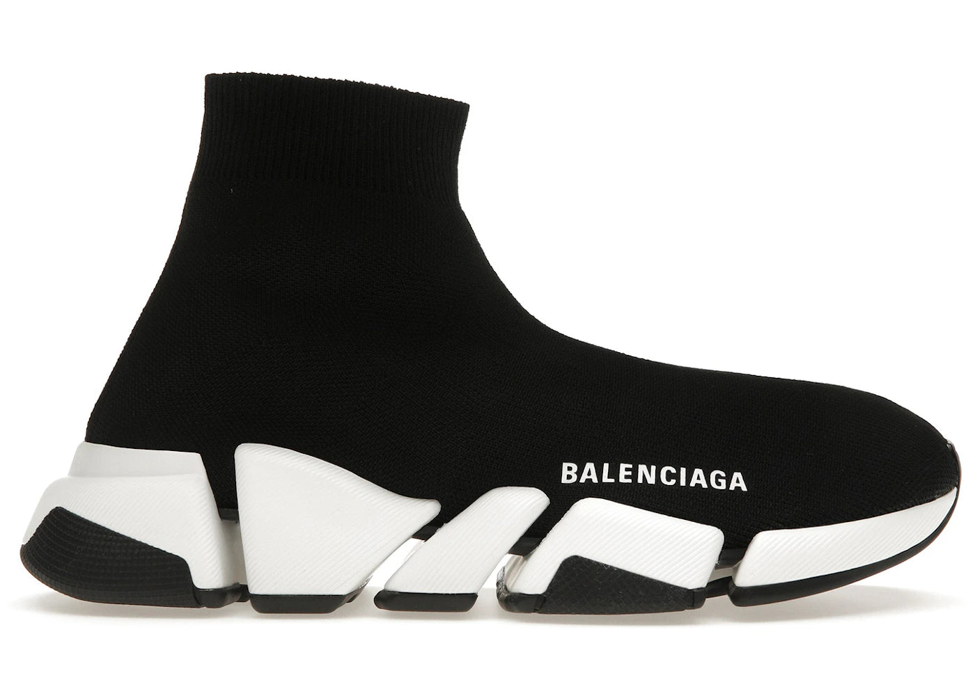 balenciaga speed 2.0 black white (women's)