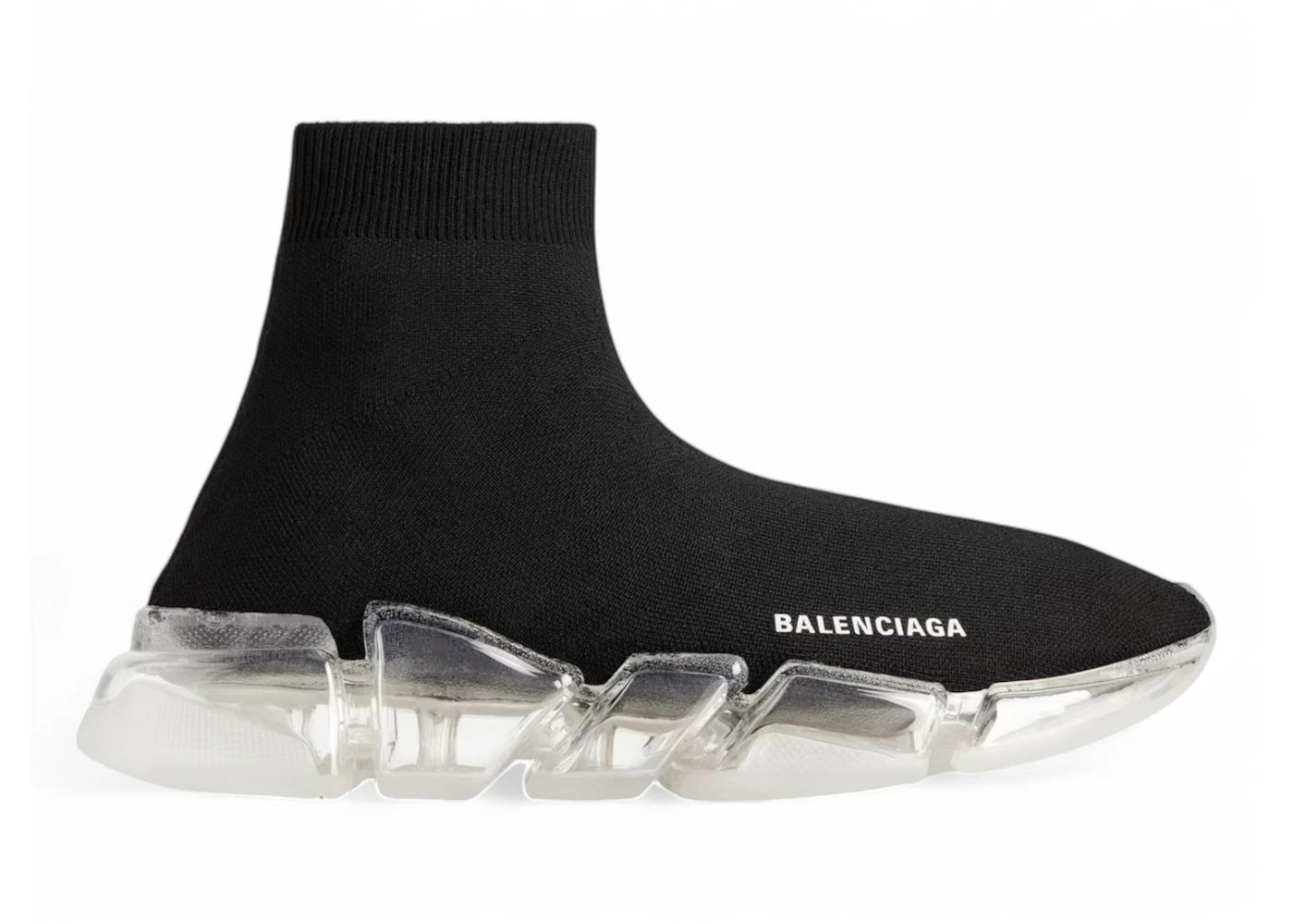Balenciaga Speed 2.0 Clear Sole Black White