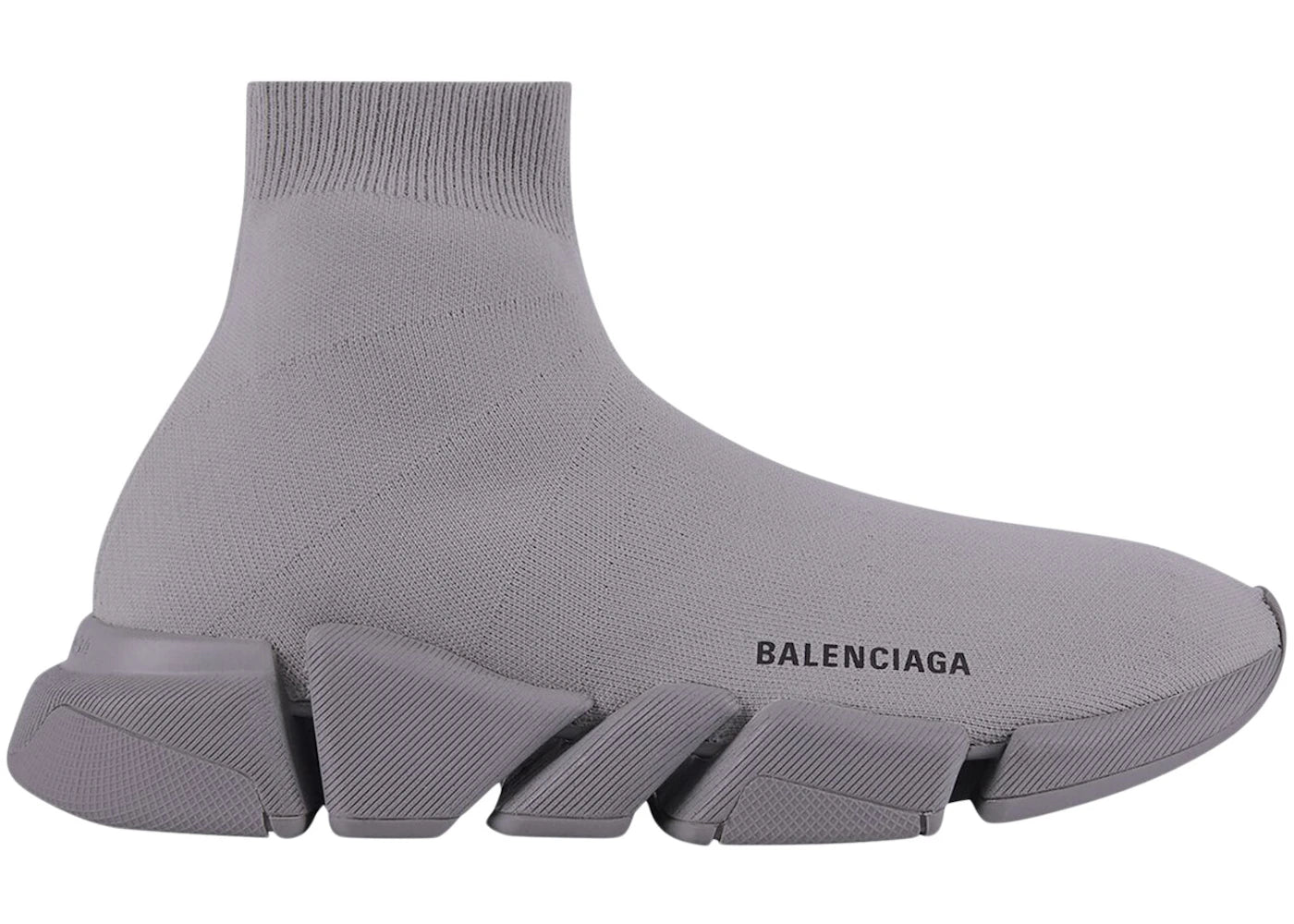 balenciaga speed 2.0 grey recycled knit