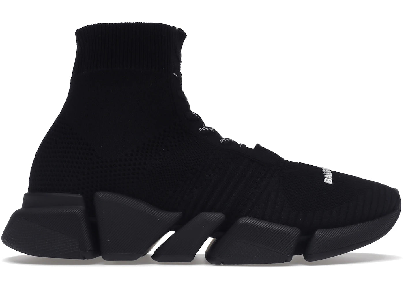balenciaga speed 2.0 lace up black