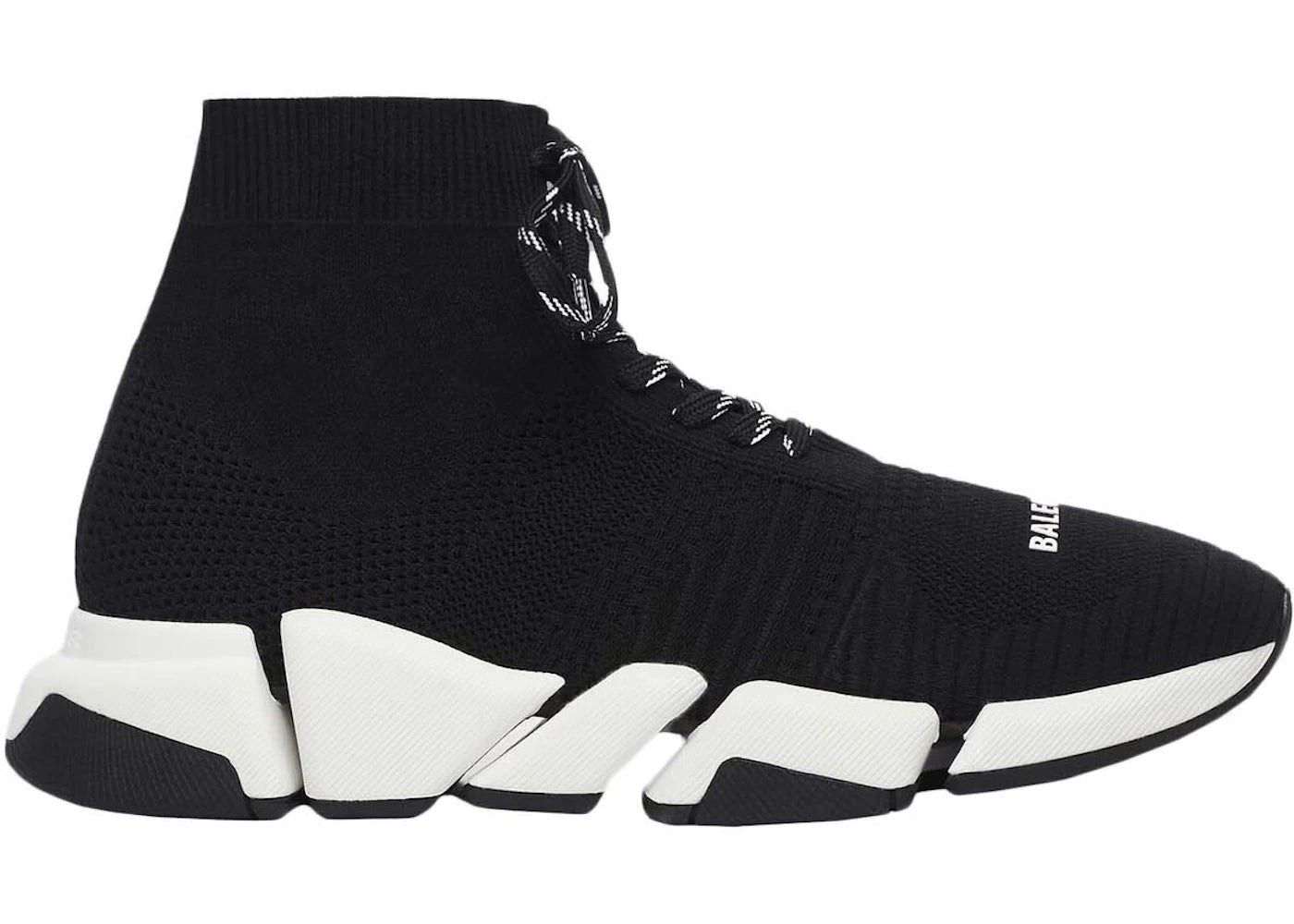 balenciaga speed 2.0 lace up black white ss21 (women's)