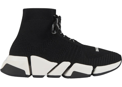 Balenciaga Speed 2.0 Lace Up Black White (Women'S)