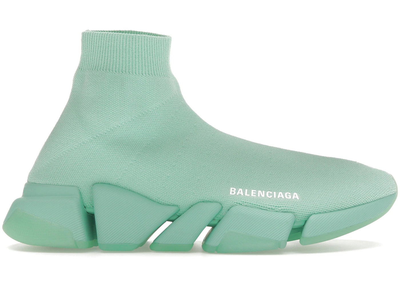 Balenciaga Speed 2.0 Recycled Transparent Sole Green