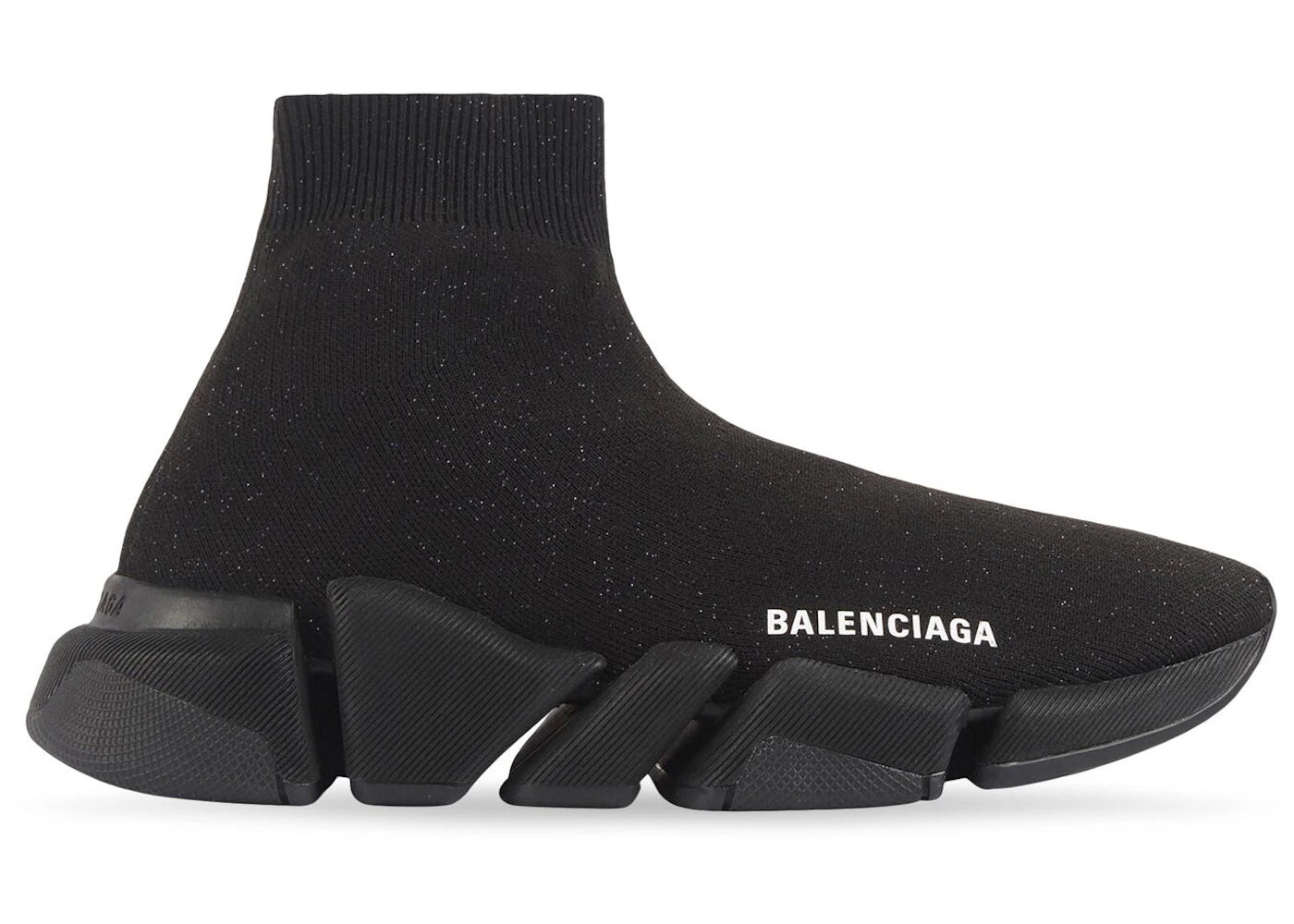 balenciaga speed 2.0 shiny black (women's)